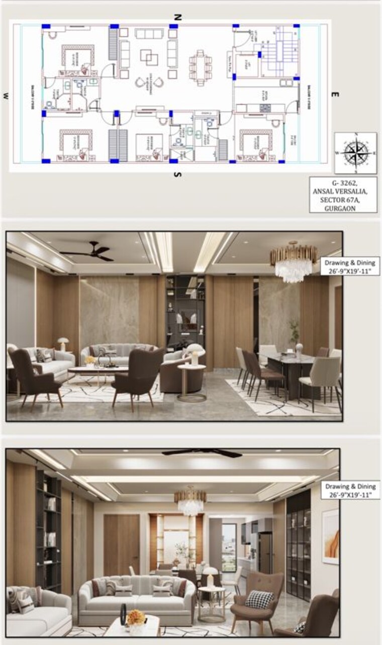 Kitchen, nkv-golden-avenue 3 Bedroom 1700 Sq.Ft. Builder Floor In Sohna Sector 35 Gurgaon 10675155