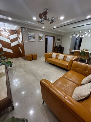 Living Room in 3 BHK Apartment at Gera Park View, Kharadi – for Rent