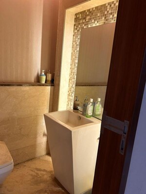 Bathroom in 3 BHK Apartment at Konark Vista, Magarpatta City – for Rent
