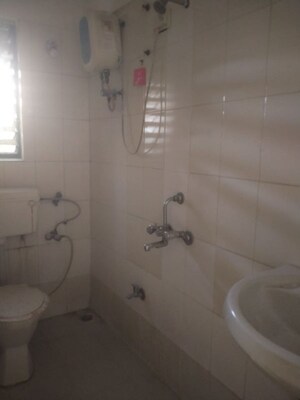 Bathroom in 2 BHK Apartment at Sea Breeze Tower, Nerul – for Rent