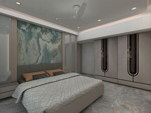 Bedroom in 4 BHK Builder Floor at Mahavir Enclave 1 – for Sale
