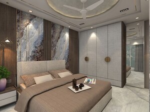 Bedroom in 4 BHK Builder Floor at Mahavir Enclave 1 – for Sale