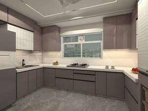 Kitchen in 4 BHK Builder Floor at Mahavir Enclave 1 – for Sale