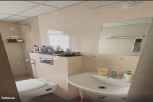 Bathroom in 1 BHK Apartment at Karan Rhea, Wadegaon – for Rent