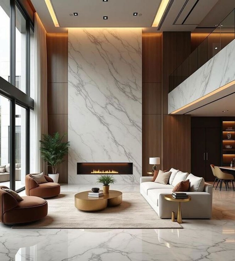 Living Room, ats-marigold 6 Bedroom 8500 Sq.Ft. Penthouse In Sector 89a Gurgaon 10675505