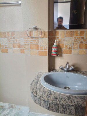 Bathroom in 3 BHK Builder Floor at Malviya Nagar – for Rent
