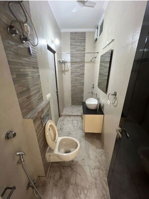 Bathroom in 3 BHK Builder Floor at Malviya Nagar – for Rent