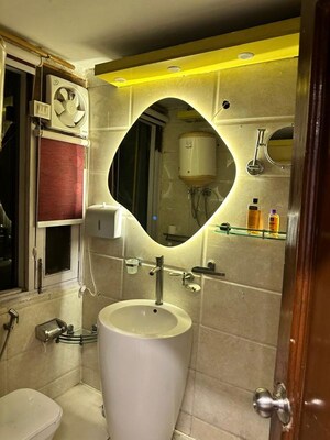 Bathroom in 2 BHK Builder Floor at Panchsheel Park – for Rent