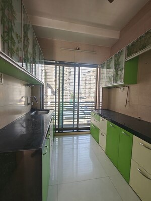 Kitchen in 3 BHK Apartment at Ishwar Ecstasy, Nerul – for Rent