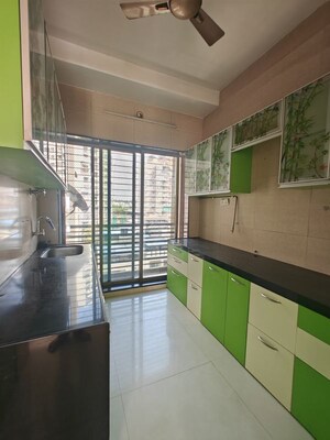 Kitchen in 3 BHK Apartment at Ishwar Ecstasy, Nerul – for Rent