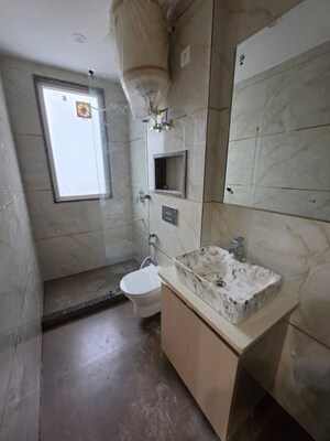 Bathroom in 1 BHK Apartment at Freedom Fighters Enclave – for Rent