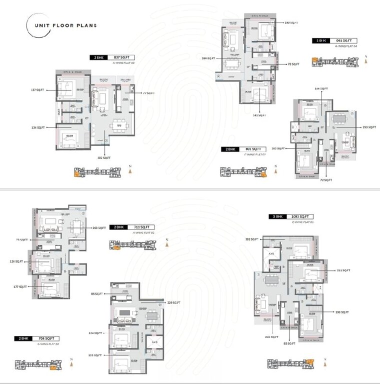 Floor Plan, modirealty-rudraksh 3 Bedroom 1093 Sq.Ft. Apartment In Kandivali West Mumbai 10675359