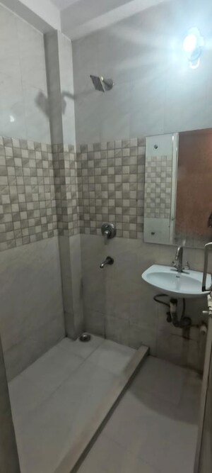 Bathroom in 1 BHK Builder Floor at Panchsheel Vihar – for Rent