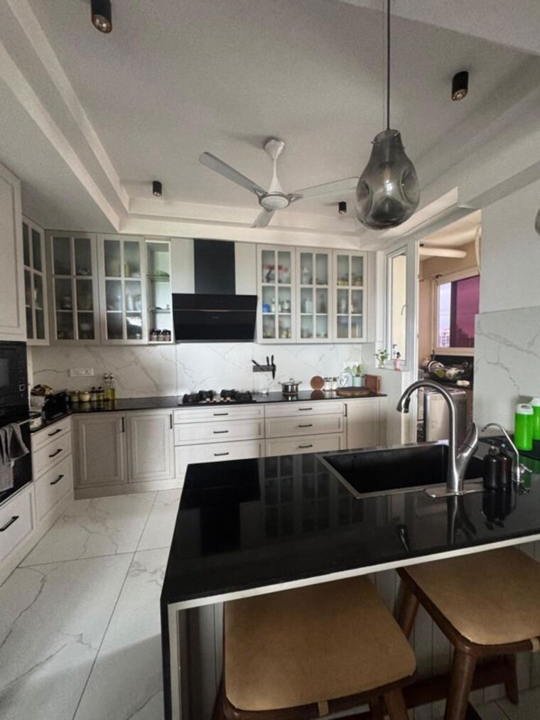 Kitchen, omaxe-new-chandigarh 3 Bedroom 1920 Sq.Ft. Apartment In North Mullanpur Chandigarh 10675726