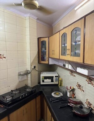 Kitchen in 3 BHK Builder Floor at Rajouri Garden – for Rent