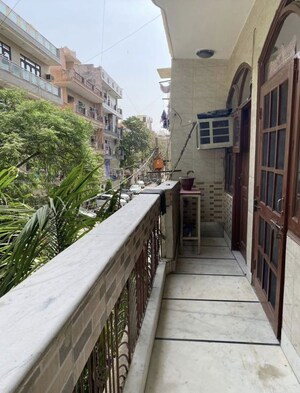 Balcony in 3 BHK Builder Floor at Rajouri Garden – for Rent
