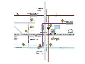 3 BHK Apartment – Map Location View at Dunlop - for Sale