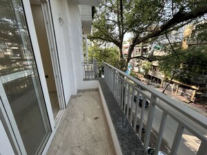 Balcony in 3.5 BHK Builder Floor at Chittaranjan Park – for Rent