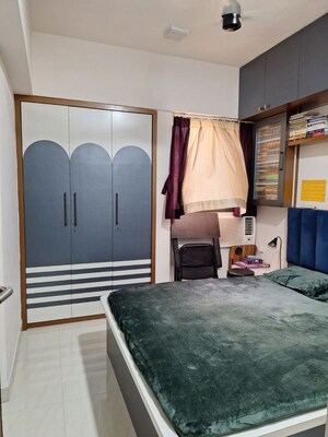 Bedroom in 1 BHK Apartment at Lodha Crown Quality Homes, Majiwada – for Rent