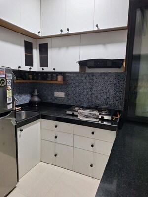 Kitchen in 1 BHK Apartment at Lodha Crown Quality Homes, Majiwada – for Rent