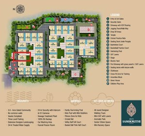 Master Plan in 2.5 BHK Apartment at AVL Samskruthi, Manikonda – for Sale