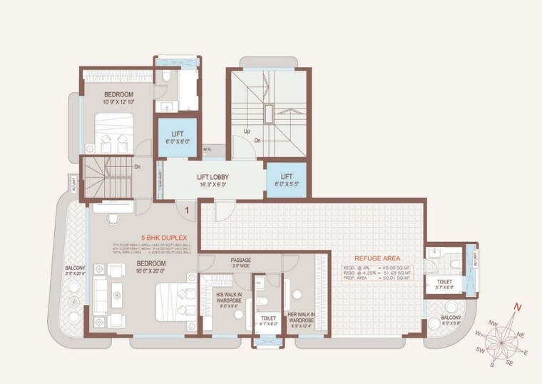 Floor Plan, kripa-oasis 4 Bedroom 1957 Sq.Ft. Apartment In Pali Hill Mumbai 10675886