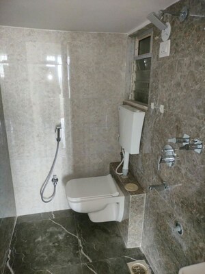 Bathroom in 1 BHK Apartment at JSB Nakshatra Veda, Vasai East – for Rent