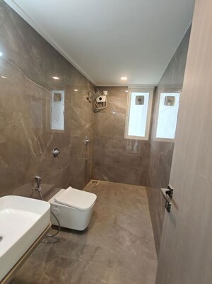Bathroom in 3 BHK Apartment at Unique Aura Mumbai, Santacruz West – for Rent