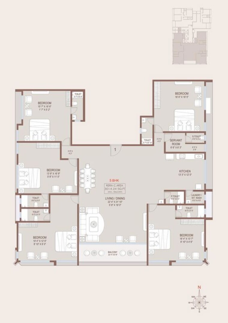 Floor Plan, pali hill 2 Bedroom 818 Sq.Ft. Apartment In Pali Hill Mumbai 10675986