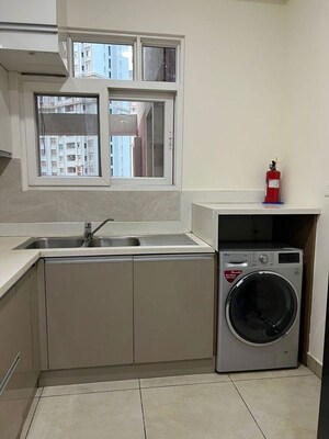 Kitchen in 3 BHK Apartment at Prestige Lakeside Habitat, Varthur – for Rent