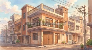  Builder Floor – Exterior View View at Uttam Nagar - for Sale