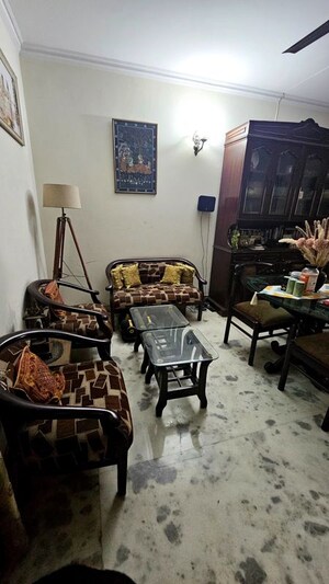 Living Room in 3 BHK Builder Floor at Chittaranjan Park – for Sale