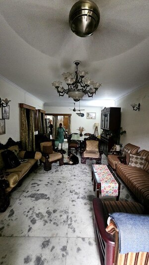 Living Room in 3 BHK Builder Floor at Chittaranjan Park – for Sale