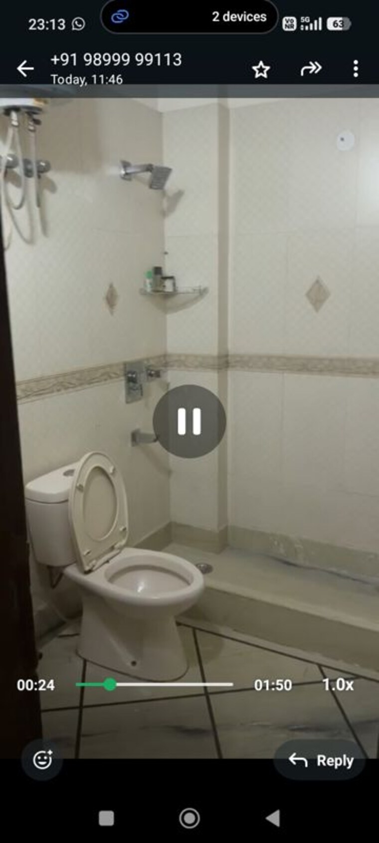 Bathroom, south extension i 3 Bedroom 200 Sq.Ft. Builder Floor In South Extension I Delhi 10676560
