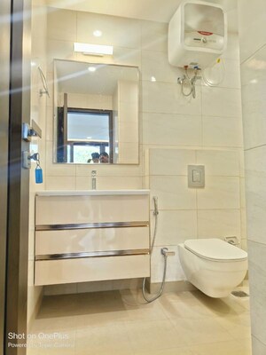 Bathroom in 3 BHK Builder Floor at Greater Kailash I – for Rent