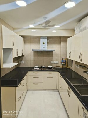 Kitchen in 3 BHK Builder Floor at Greater Kailash I – for Rent