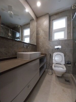 Bathroom in 4 BHK Builder Floor at Safdarjung Enclave – for Rent