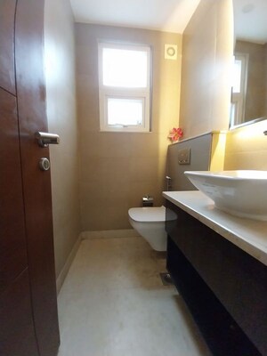 Bathroom in 4 BHK Builder Floor at Safdarjung Enclave – for Rent