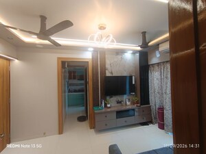 Living Room in 1 BHK Apartment at Om Aditya Paraiso, Shilphata – for Sale