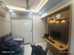 Living Room in 1 BHK Apartment at Om Aditya Paraiso, Shilphata – for Sale