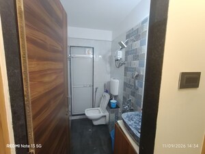Bathroom in 1 BHK Apartment at Om Aditya Paraiso, Shilphata – for Sale