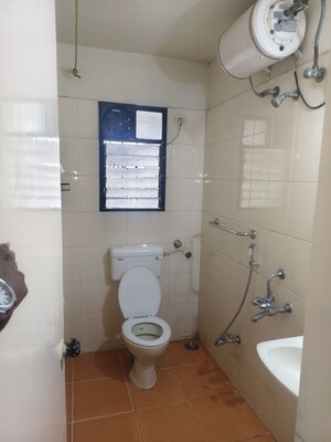 Bathroom in 3 BHK Apartment at Nirmiti Horizon, Aundh – for Rent