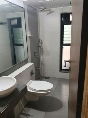 Bathroom in 2 BHK Apartment at Rustomjee Elanza, Malad West – for Rent