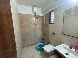 Bathroom in 3 BHK Apartment at Makarba – for Rent