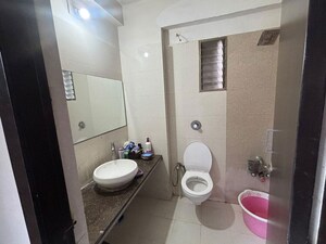 Bathroom in 3 BHK Apartment at Makarba – for Rent