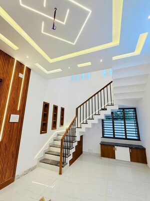 Staircase in 4 BHK Independent House at Mannuthy – for Sale