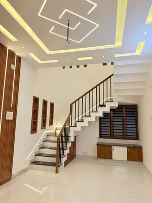 Staircase in 4 BHK Independent House at Mannuthy – for Sale
