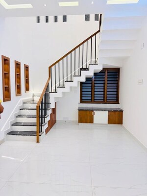 Staircase in 4 BHK Independent House at Mannuthy – for Sale