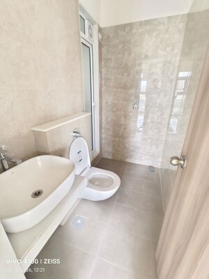Bathroom in 1 BHK Apartment at Piramal Vaikunth, Balkum Pada – for Rent
