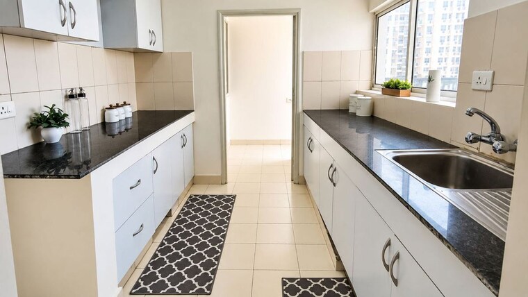 Kitchen, dlf-new-town-heights-ii 3 Bedroom 1930 Sq.Ft. Apartment In Sector 86 Gurgaon 10677182